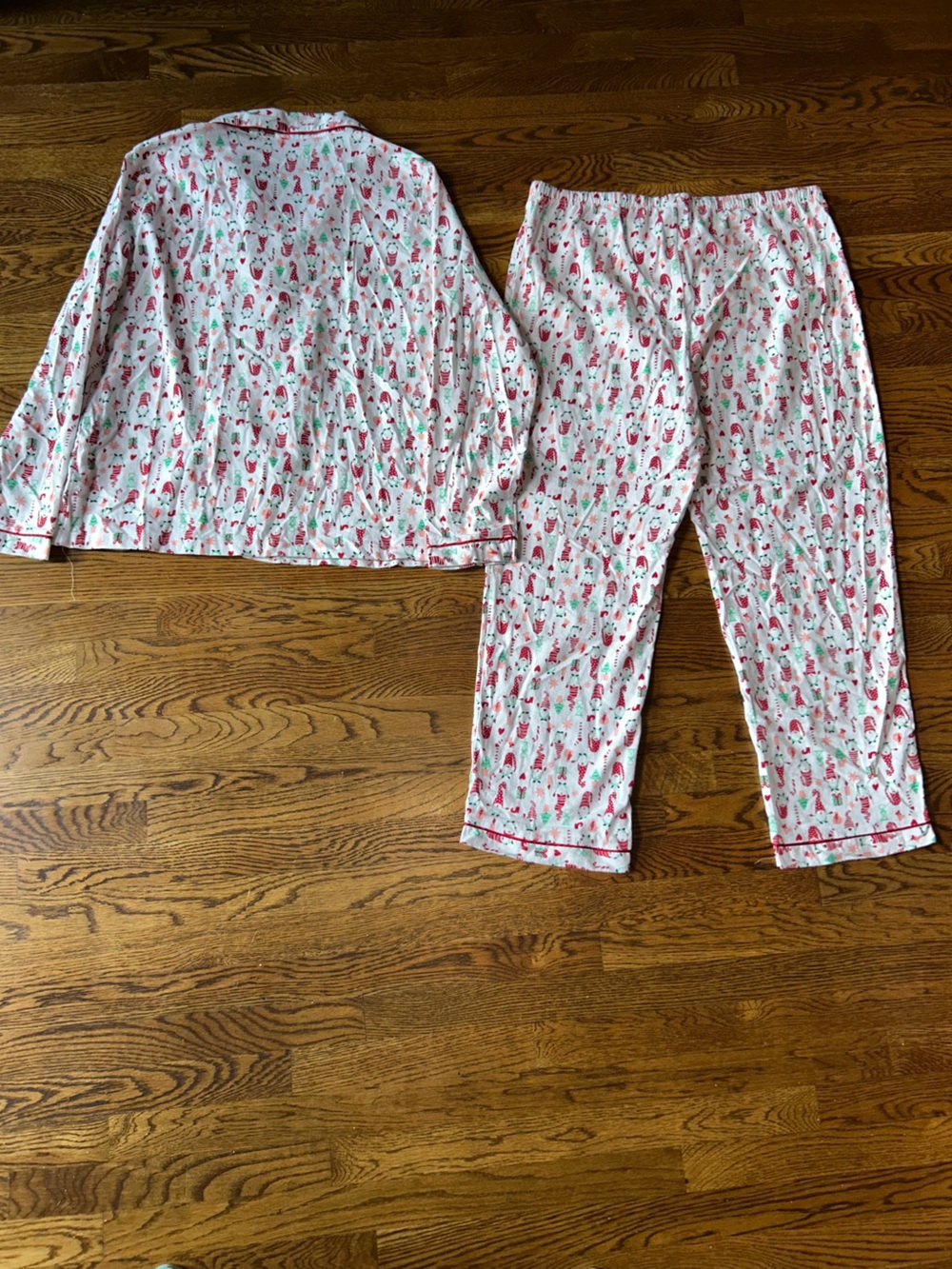 Serra Christmas Pajama Set Medium or XL Holiday Button Front Lounge Sleepwear - Picture 7 of 9